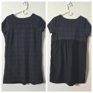 J. Jill Classic Windowpane Plaid Short Sleeve Dress Size MP